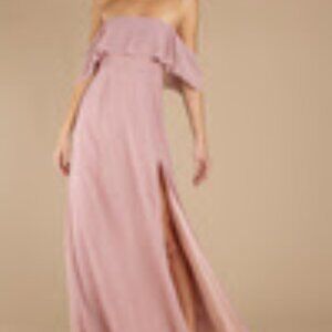 Tobi - Into You Ruffle Top Maxi Dress Mauve